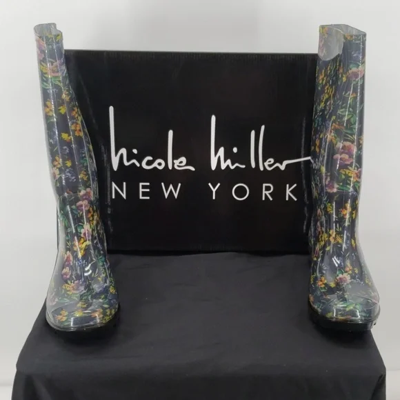 Rainboots Nicole Miller Rainyday Magda Waterproof Boots Last Pair Size 6 - Picture 2 of 8